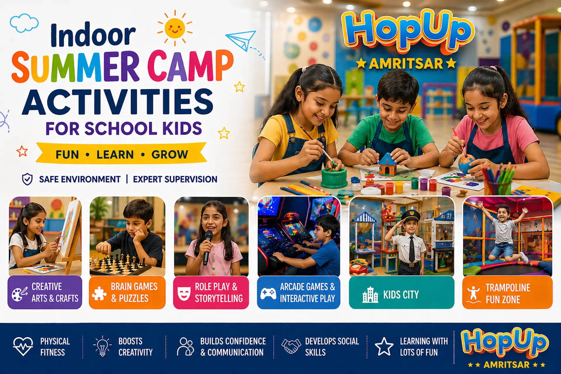 Indoor Summer Camp Activities for School Kids